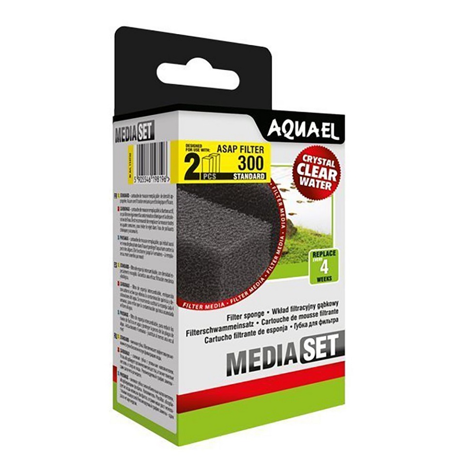 AQUAEL Wkład Gąbkowy Asap 300 Standard 2Szt
