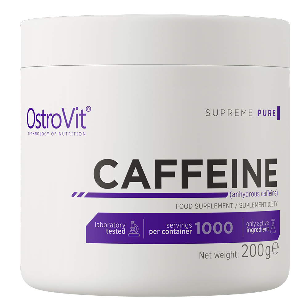 OstroVit Kofeina w proszku 200 g o smaku naturalnym