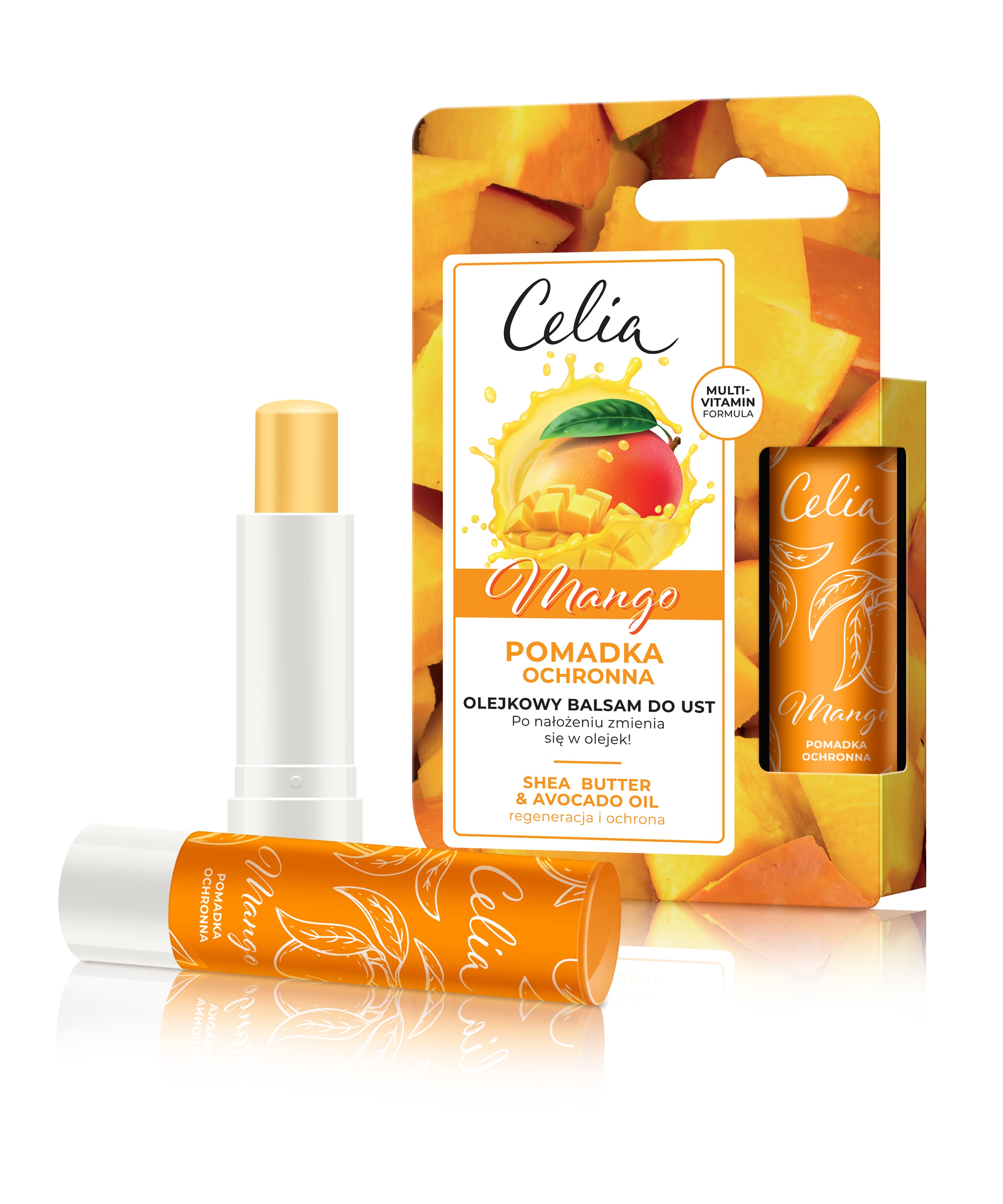 Celia olejkowy balsam do ust mango, 4 g