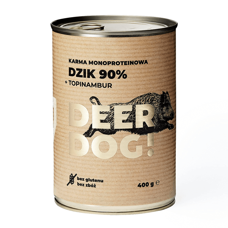 Deer Dog Mokra karma monoproteinowa dla psa dzik topinambur 400g