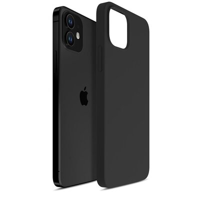 Etui 3MK Hardy Silicone MagCase do Apple iPhone 12 Czarny