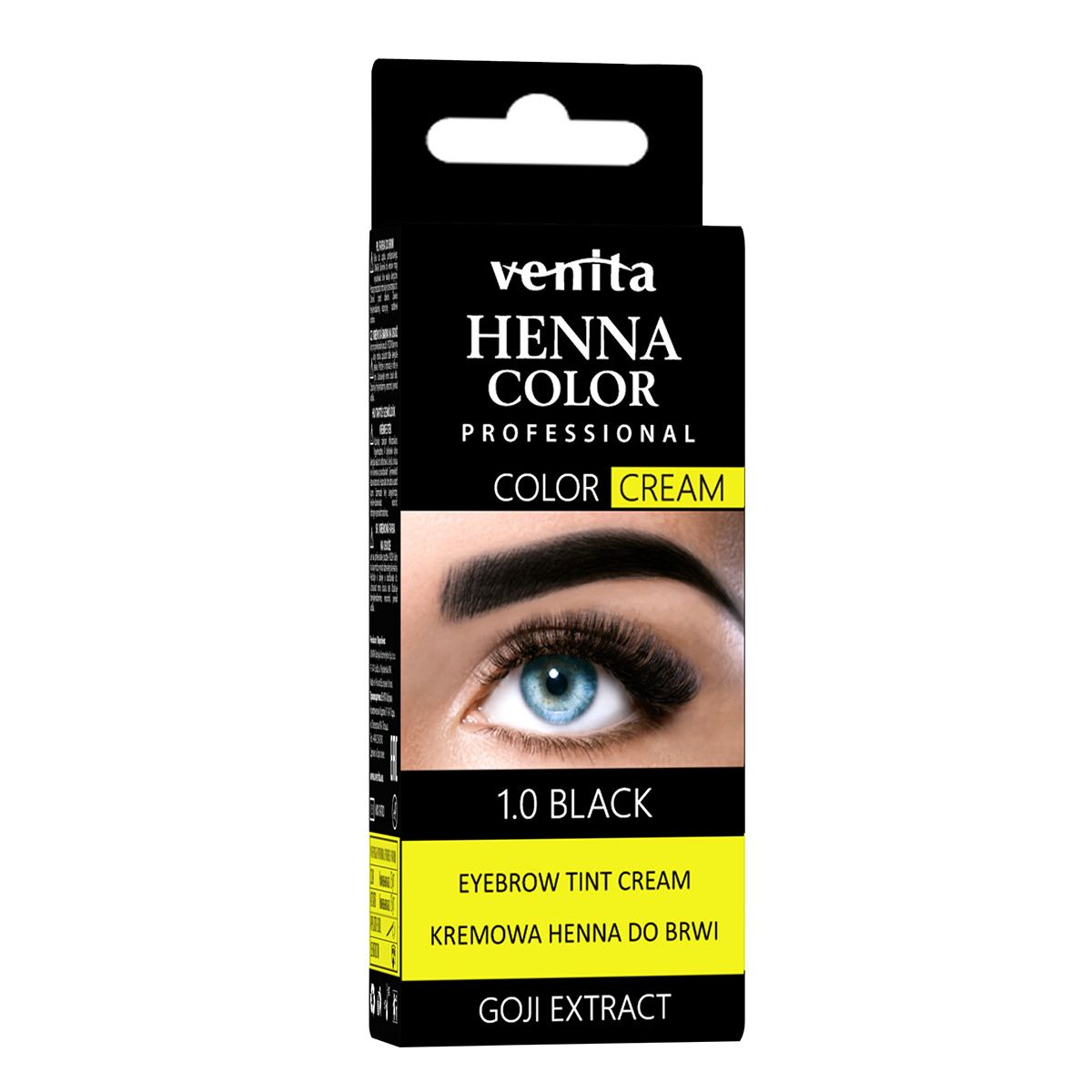 Venita Henna Color henna w kremie do brwi czarna, 15 ml