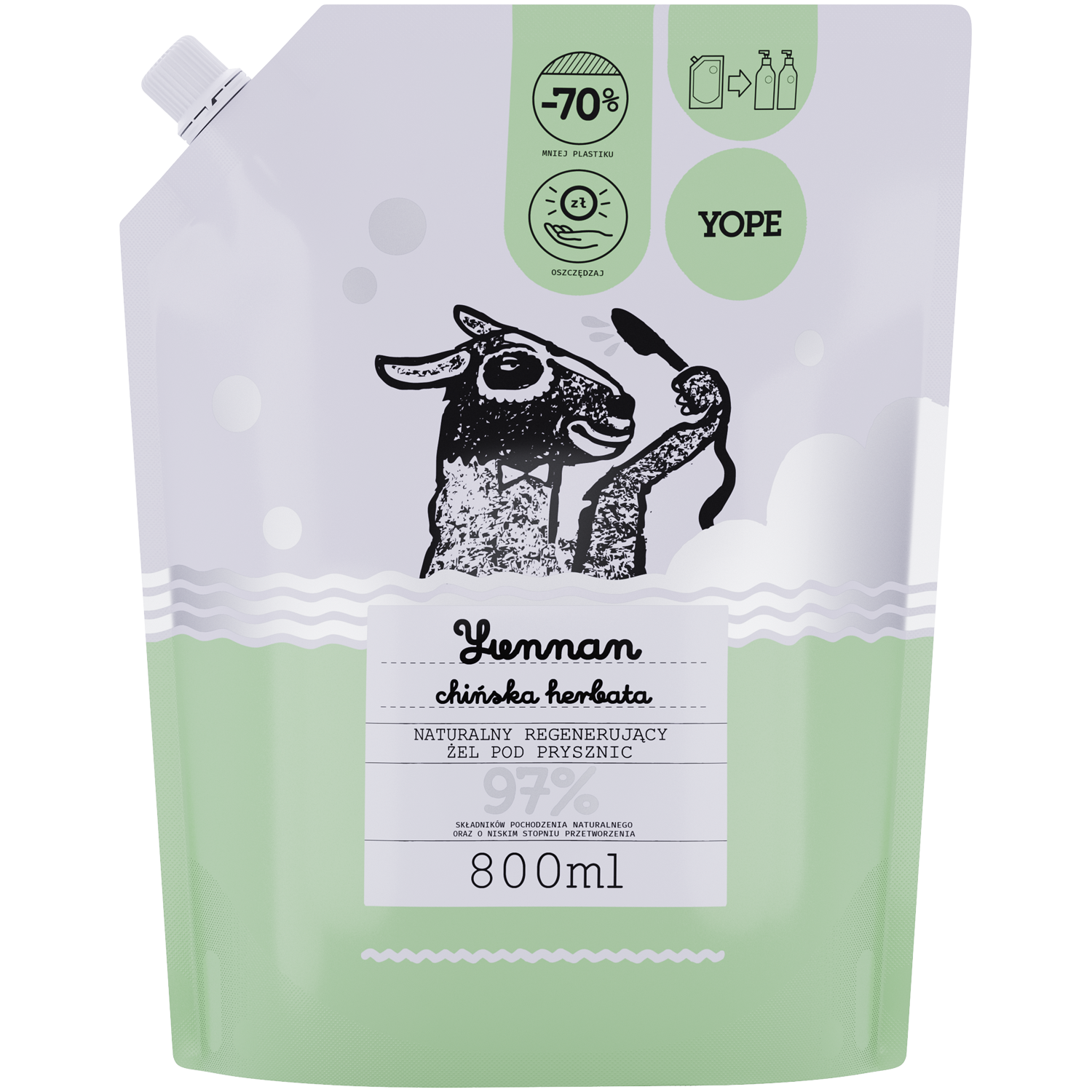 Yope Yunnan zapas żelu pod prysznic, 800 ml