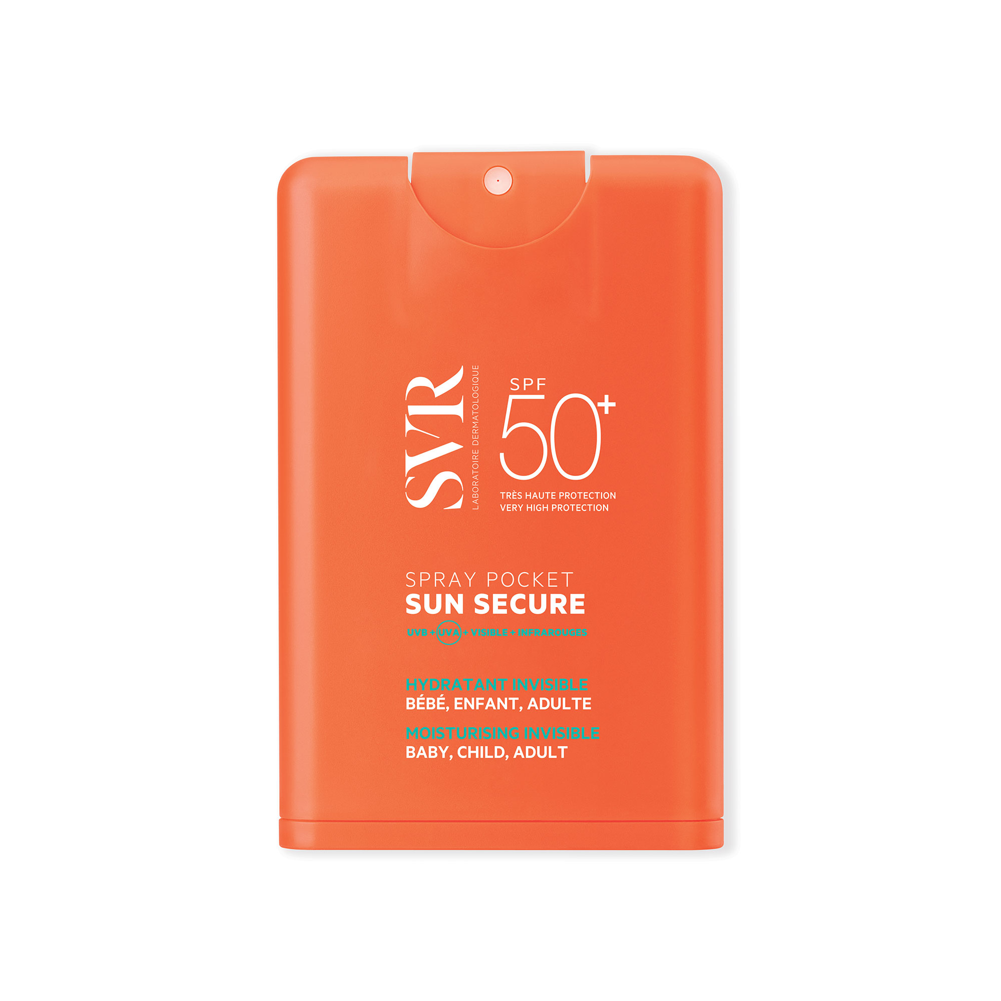 SVR Sun Secure Spray Pocket SPF 50+, ochronny spray kieszonkowy SPF 50+, 20 ml