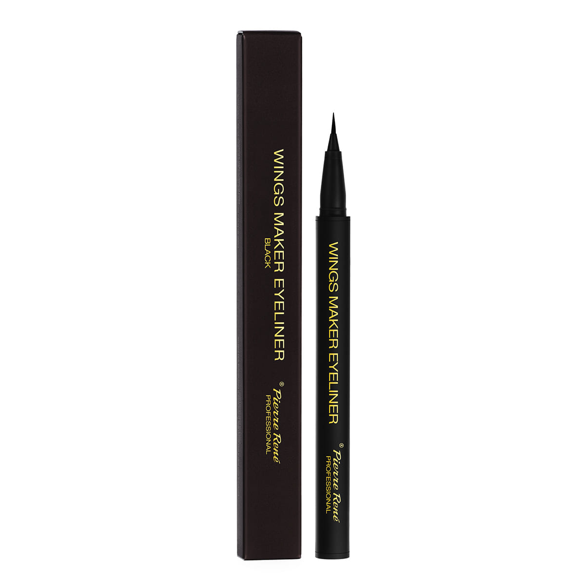 Pierre René Professional Wings Maker pisak do oczu black, 0,5 ml