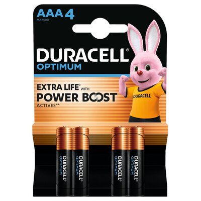 Baterie AAA LR3 DURACELL Optimum (4 szt.)