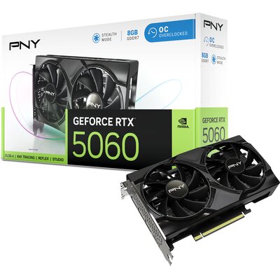 Karta graficzna PNY GeForce RTX 5060 OC Dual Fan 8GB DLSS 4