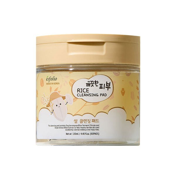 Esfolio Ryż płatki oczyszczające do twarzy, 60 szt./1 opak.