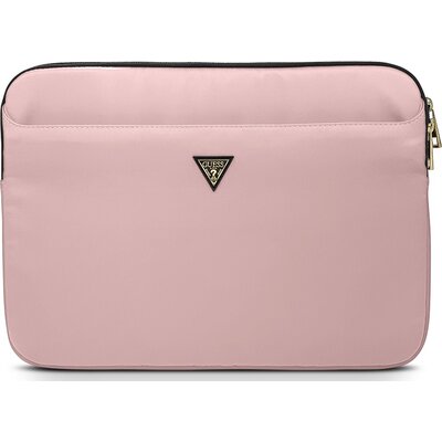 Etui na laptopa GUESS Nylon Triangle 13 cali Różowy