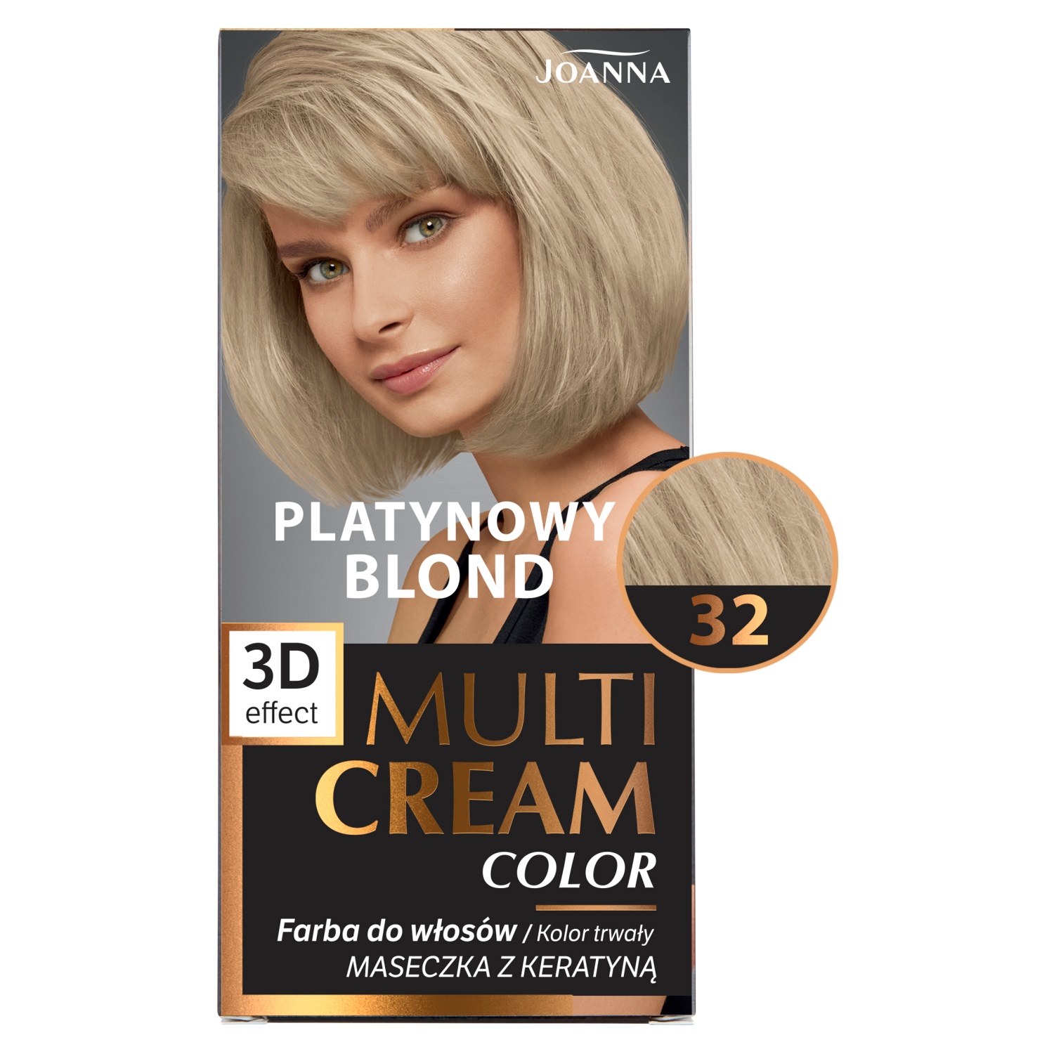 Joanna Multi Cream Color farba do włosów 32 platynowy blond, 1 opak.