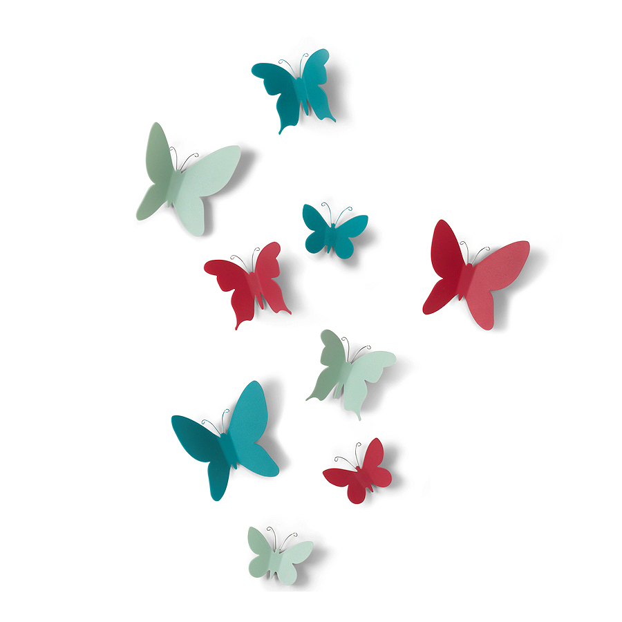 Umbra - Dekoracja ścienna Mariposa Kolorowa