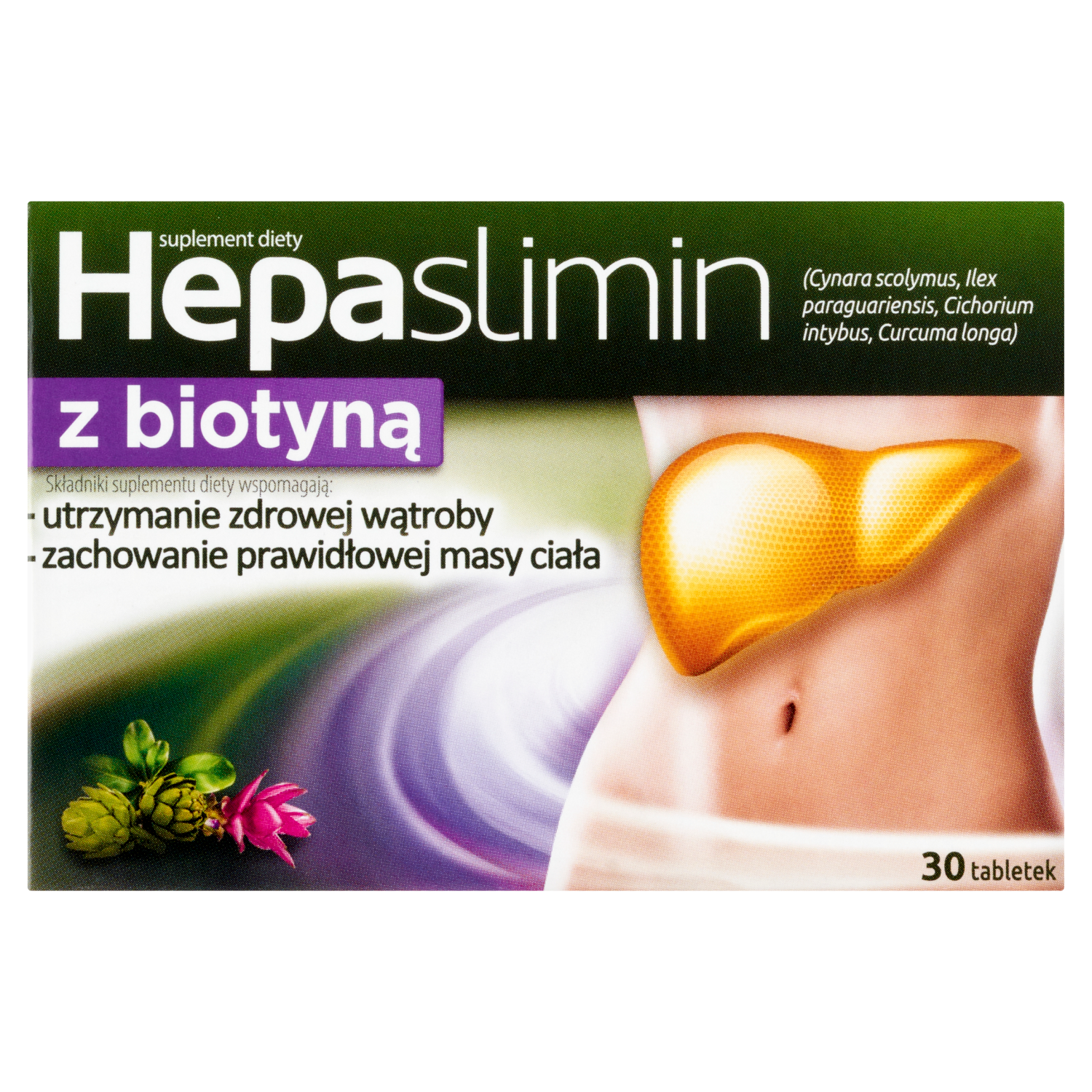 Hepaslimin Z Biotyną suplement diety, 30 tabl./1 opak.