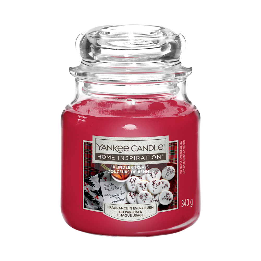 Yankee Candle Home Inspiration Reindeer Treats świeca zapachowa, 340 g