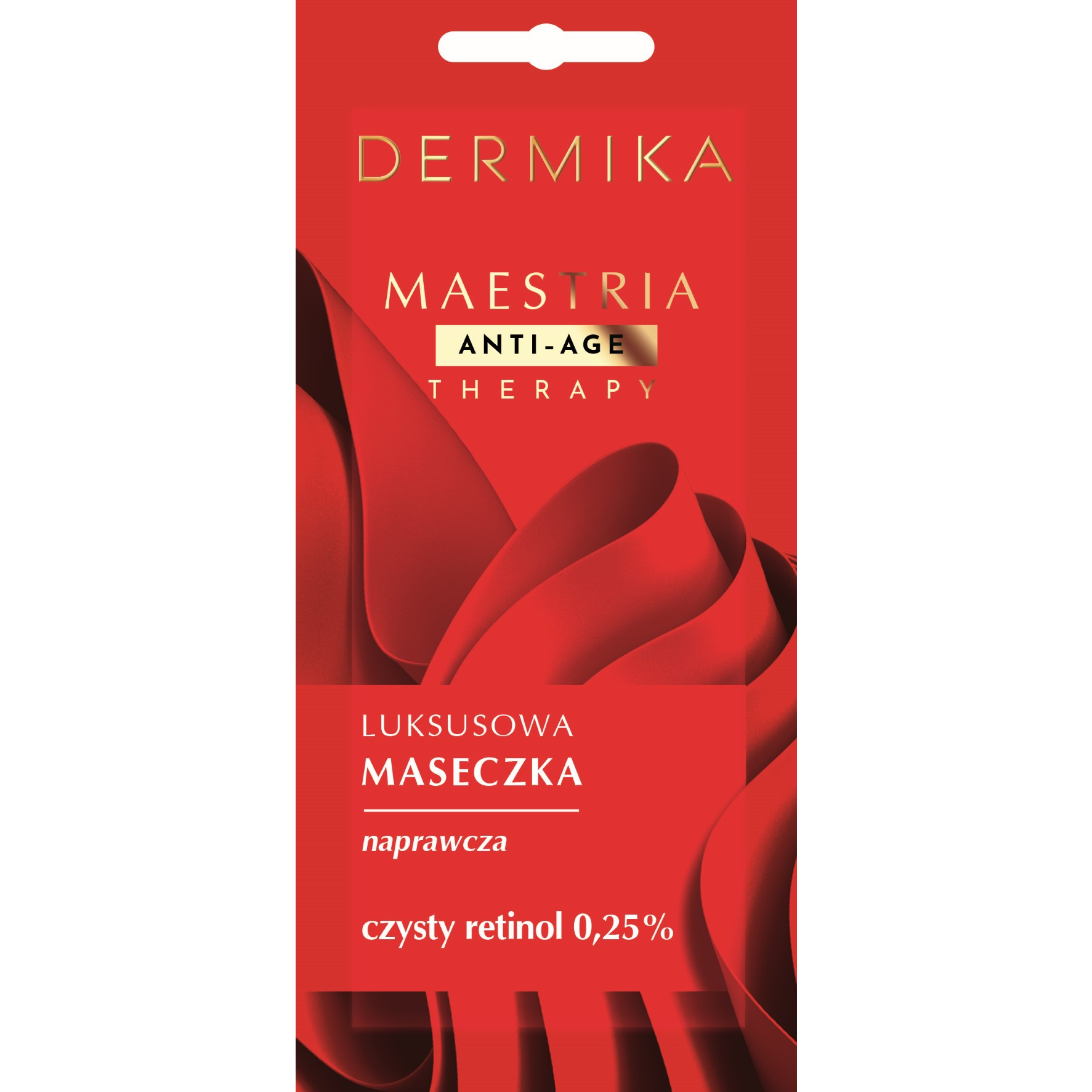 Dermika Maestria luksusowa maseczka naprawcza czysty retinol 0,25%,  7 g