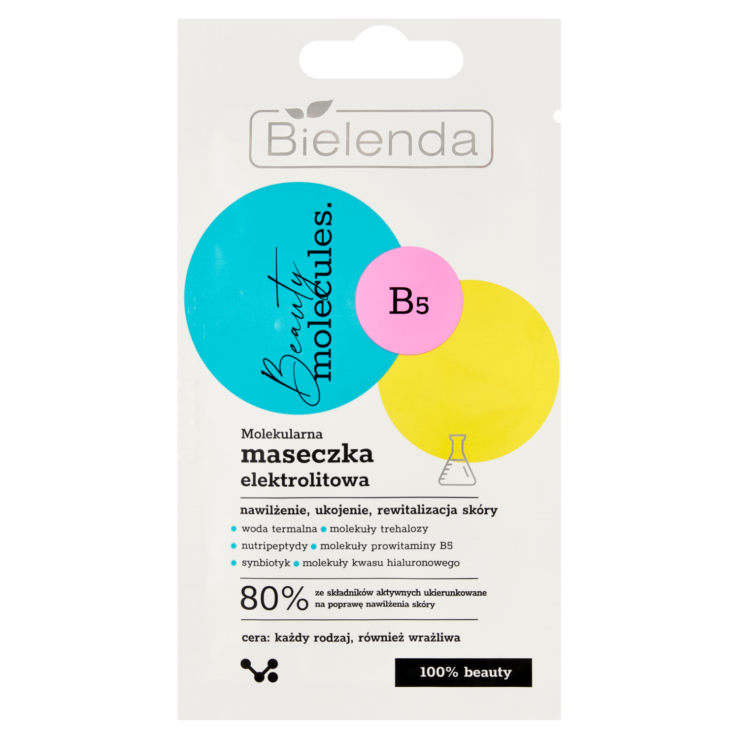 Bielenda Beauty Molecules B5 molekularna elektrolitowa maseczka, 8 g