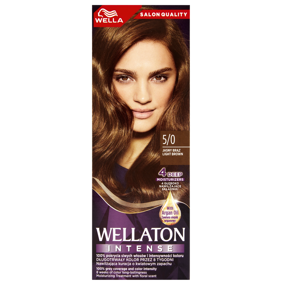 Wella Wellaton Intense farba do włosów 5/0 jasny brąz, 1 opak.