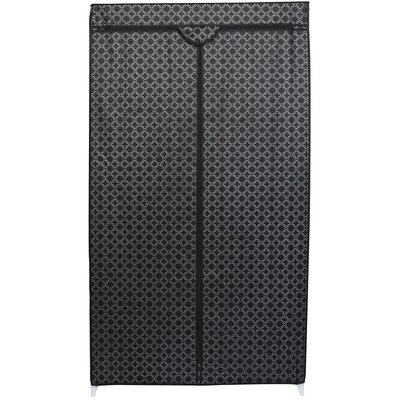 Szafa tekstylna SASKA GARDEN Ornament 45252 (88 x 50 x 160 cm) Czarny