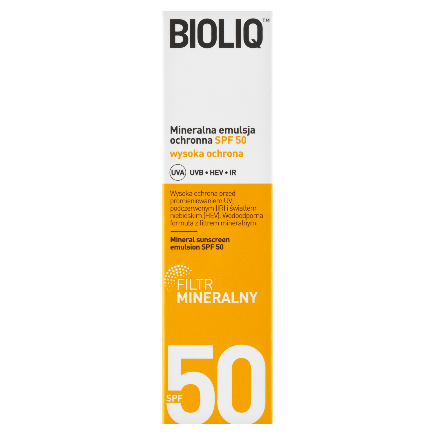 Bioliq mineralna emulsja do opalania SPF50, 30 ml
