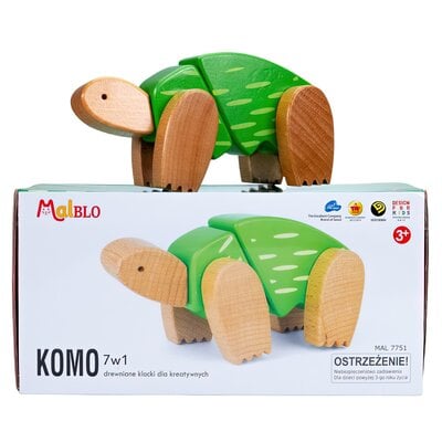 Klocki drewniane MALBLO Eco Komo 7w1 MAL7751