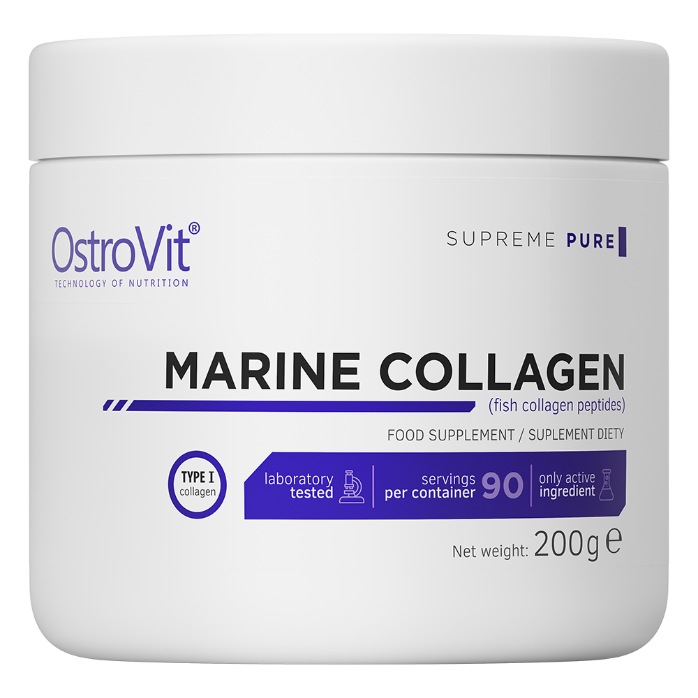 OstroVit Kolagen Morski 200 g o smaku naturalnym