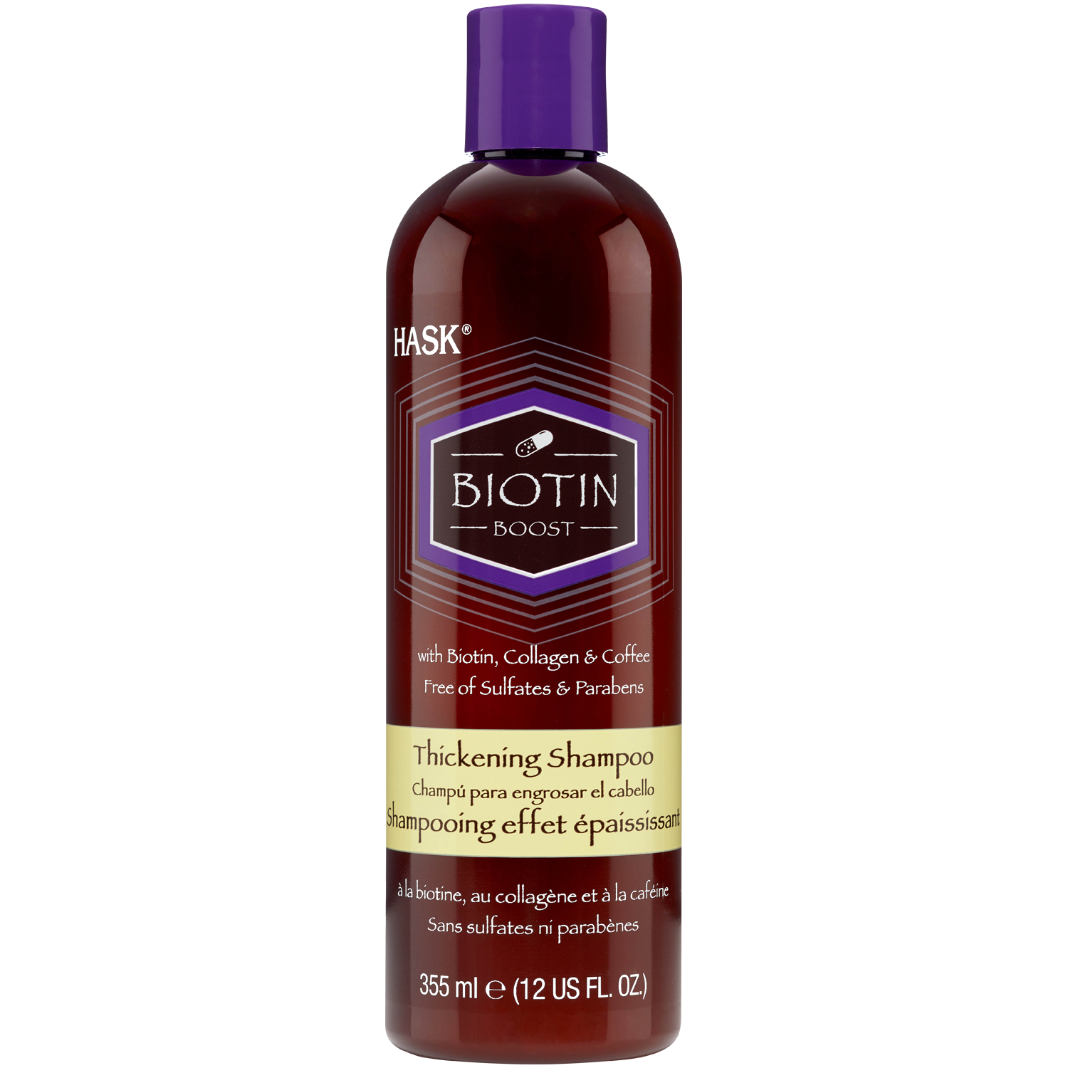 Hask Biotyna wzmacniający szampon do włosów słabych i cienkich, 355 ml