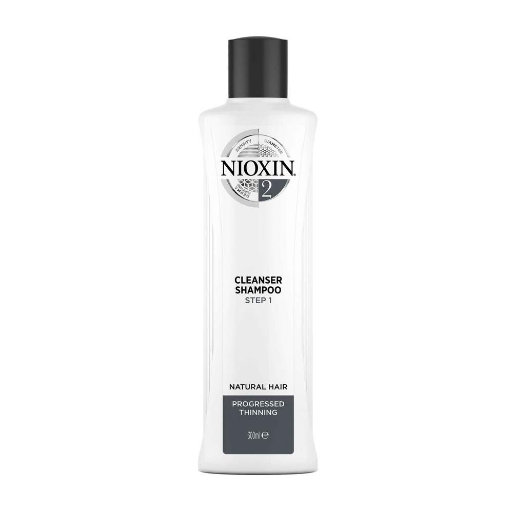 Nioxin System 2 oczyszczający szampon do włosów normalnych znacznie przerzedzonych, 300 ml