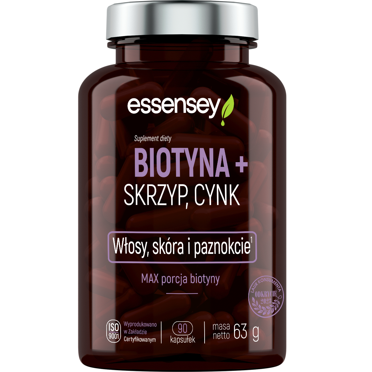 Essensey Biityna+Skrzyp i Cynk suplement diety, 90 kaps./1 opak.