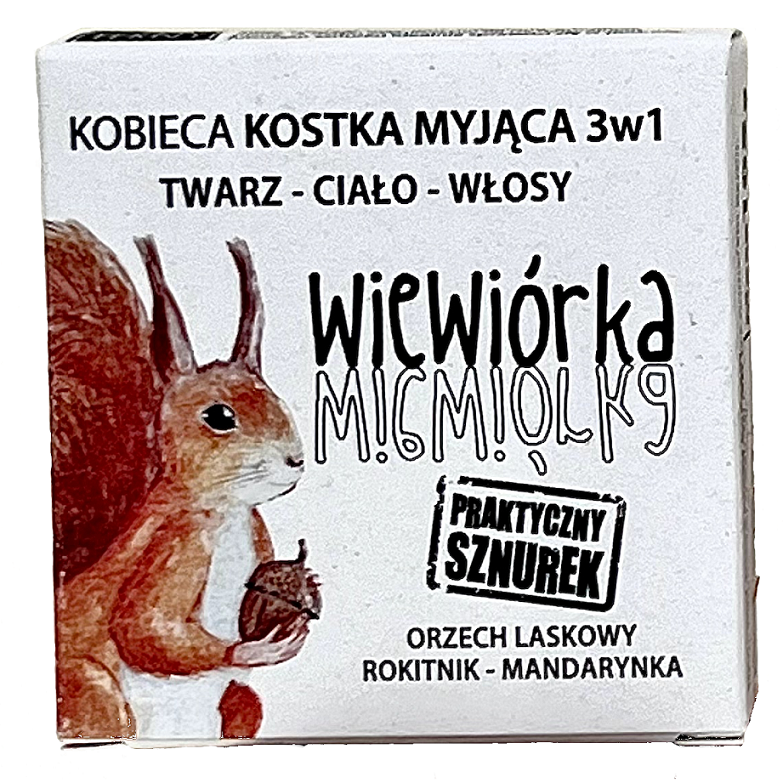 Ferny kobieca kostka myjąca 3w1 Wiewiórka, 105 g
