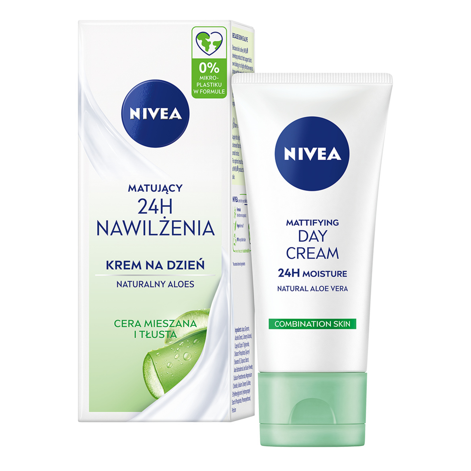 Nivea 24H Nawilżenia matujący krem do twarzy na dzień, 50 ml