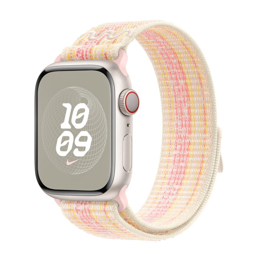 Apple 41mm Starlight/Pink Nike Sport Loop