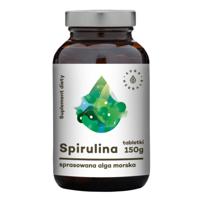 Aura Herbals, Spirulina, suplement diety, 150 g