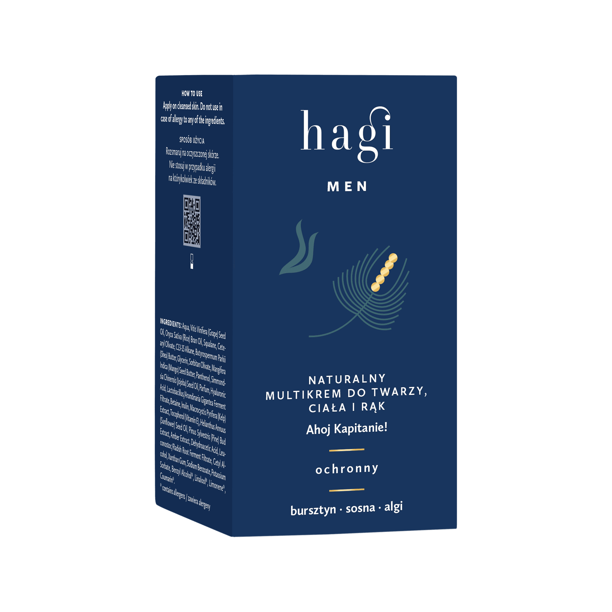Hagi Ahoj Kapitanie multikrem do twarzy, ciała i rąk, 50 ml