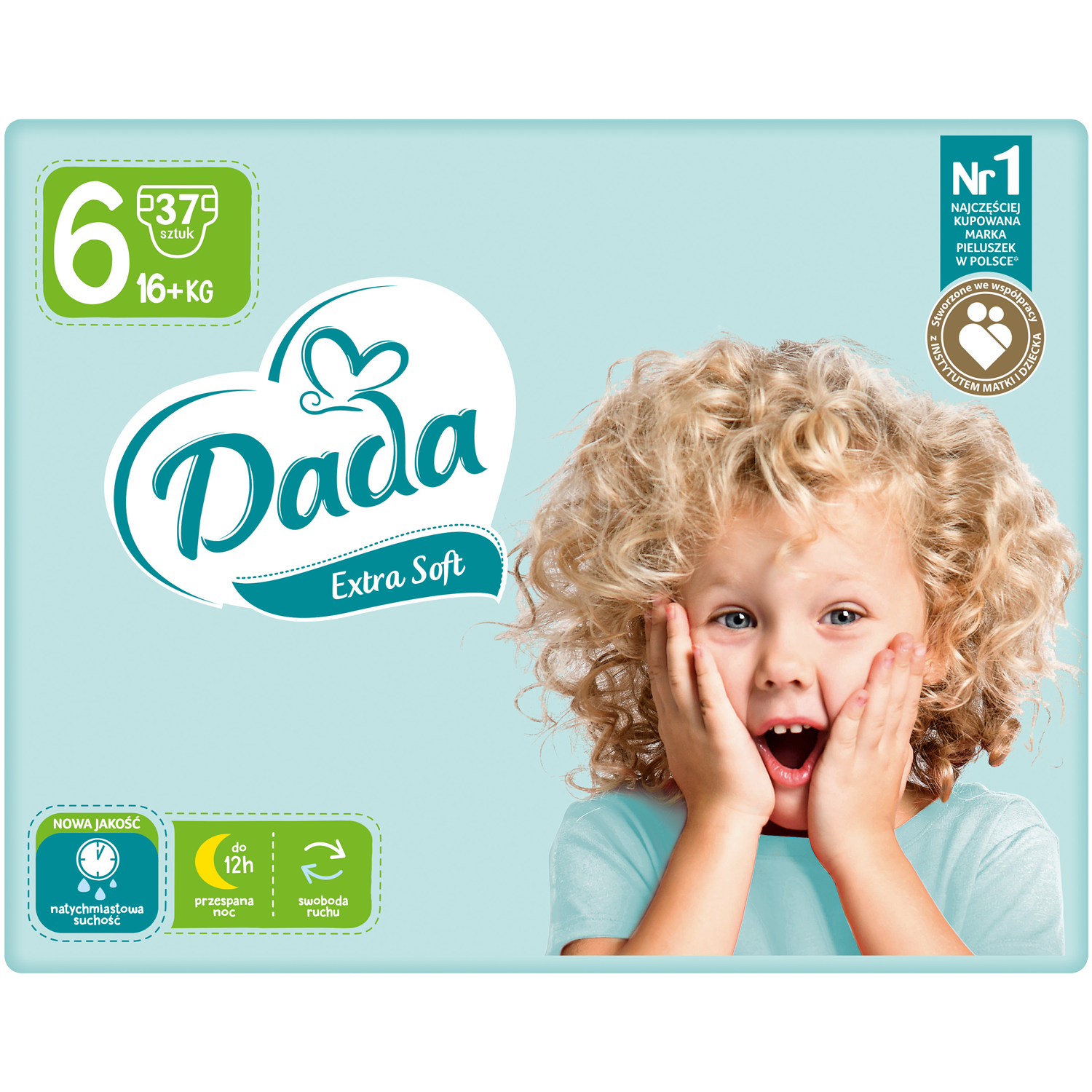 Dada Extra Soft pieluchy dla dzieci rozm. 6, 16+ kg, 37 szt./1 opak.