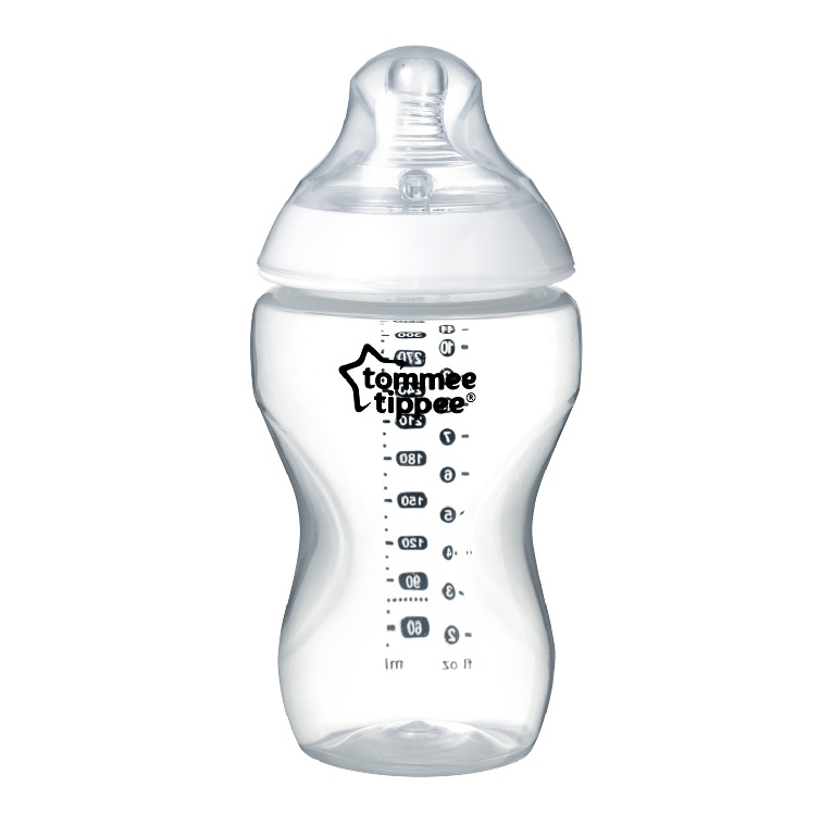 Tommee Tippee Closer To Nature butelka do karmienia ze smoczkiem silikonowym 3m+, poj. 340 ml, 1 szt.