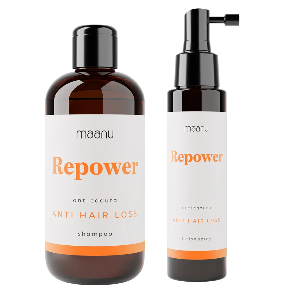 Maanu Repower zestaw: szampon do włosów, 250 ml + wcierka, 100 ml