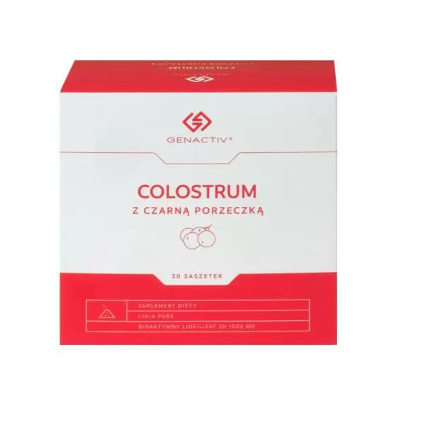 Genactiv Colostrum z czarną porzeczką suplement diety, 30 sasz./1 opak.