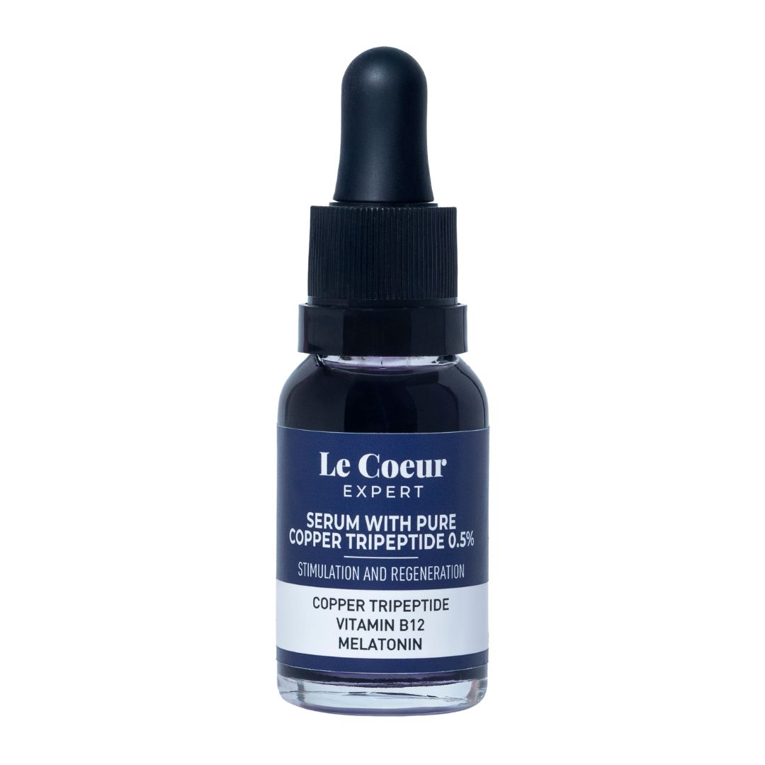 Le Coeur serum tripeptydowe do twarzy z miedzią 0,5%, 15 ml