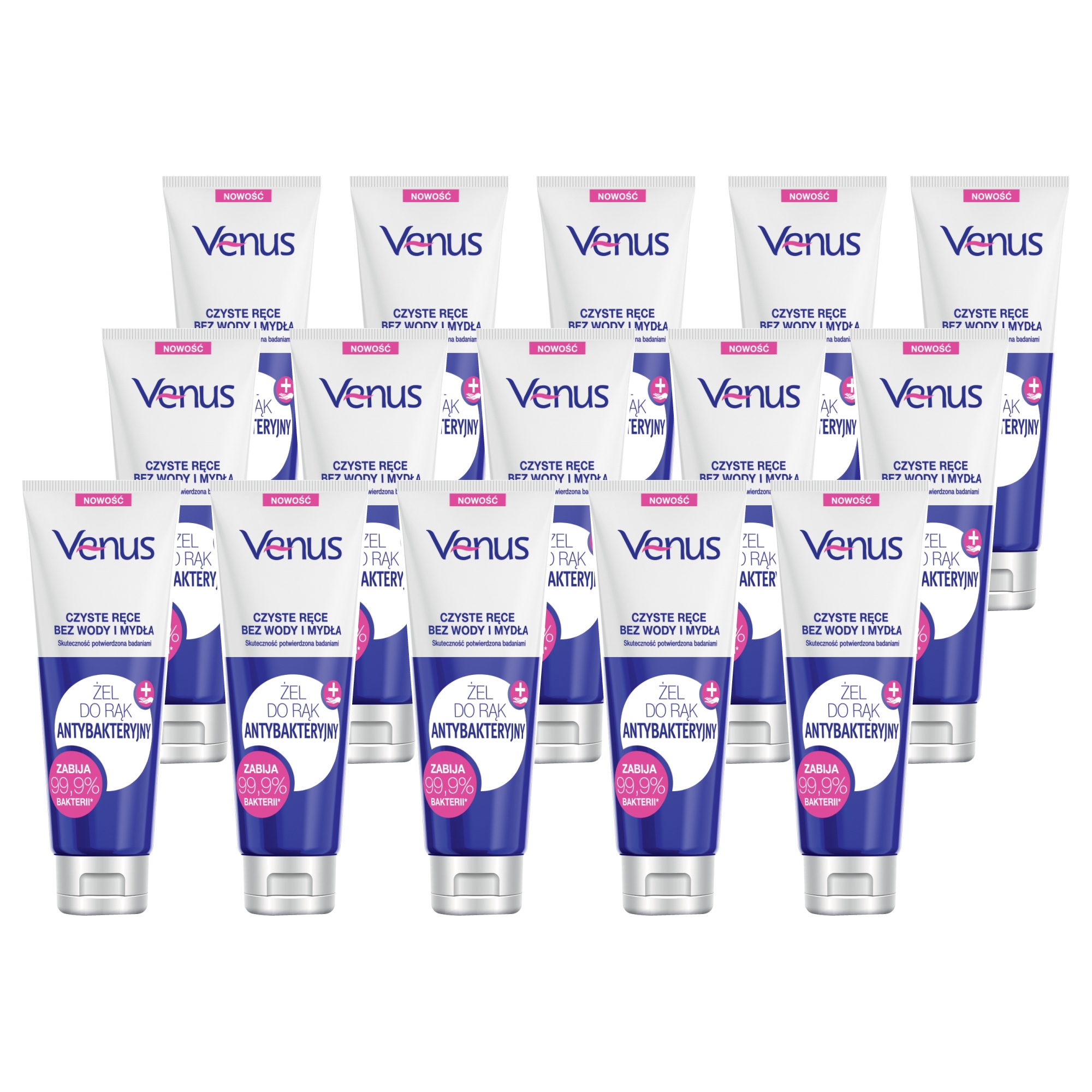 Venus żel do rąk antybakteryjny, 15x100 ml/1 opak.