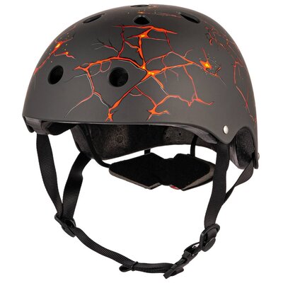 Kask HORNIT Lava LAM932 Czarno-pomarańczowy dla Dzieci (rozmiar M)