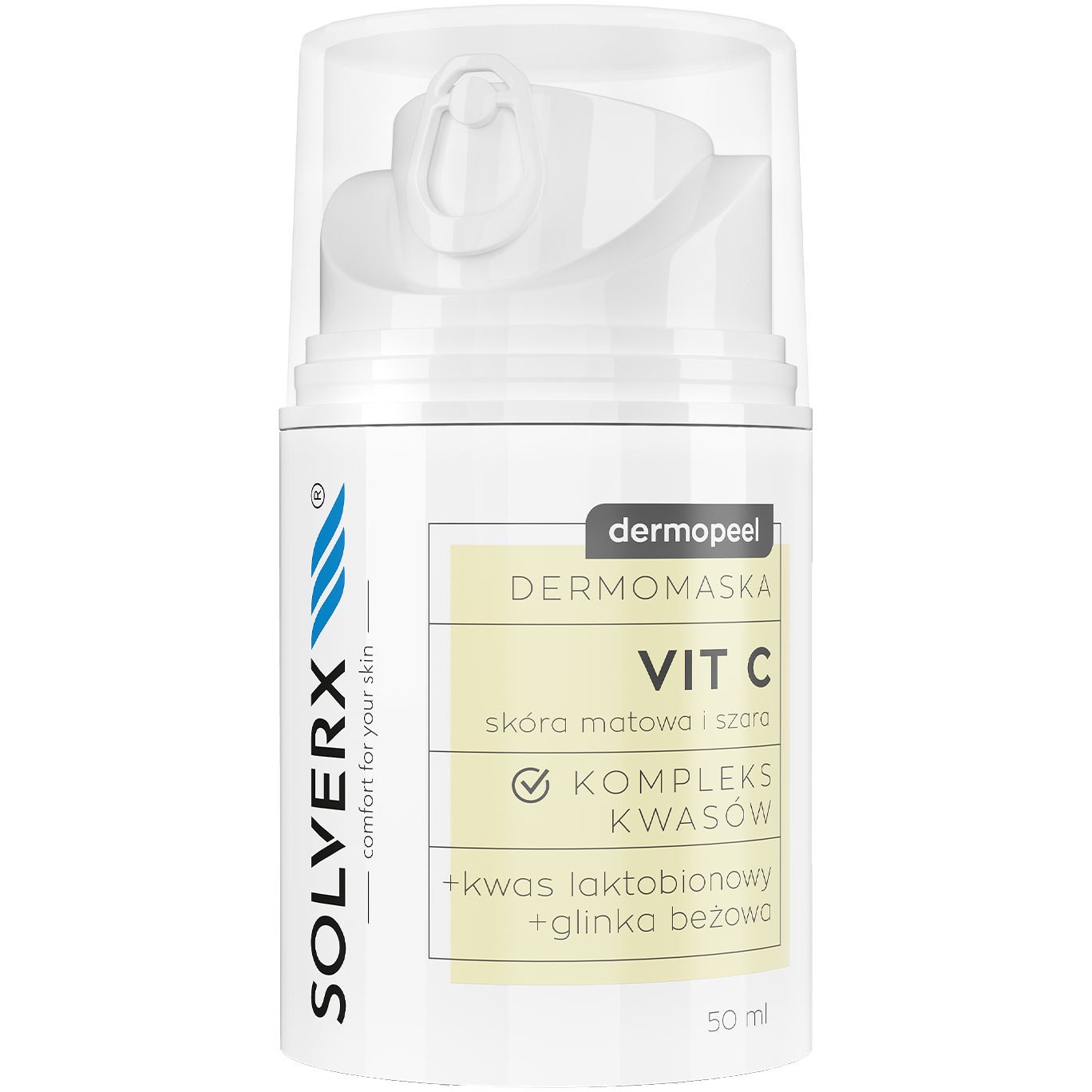 Solverx Vit C maska z witaminą C do twarzy, 50 ml