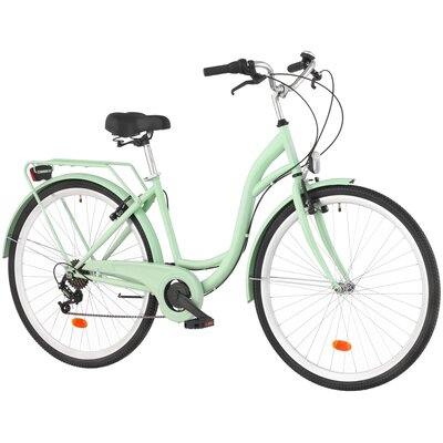 Rower miejski DAWSTAR Citybike S7B 28 cali damski Miętowy 2024