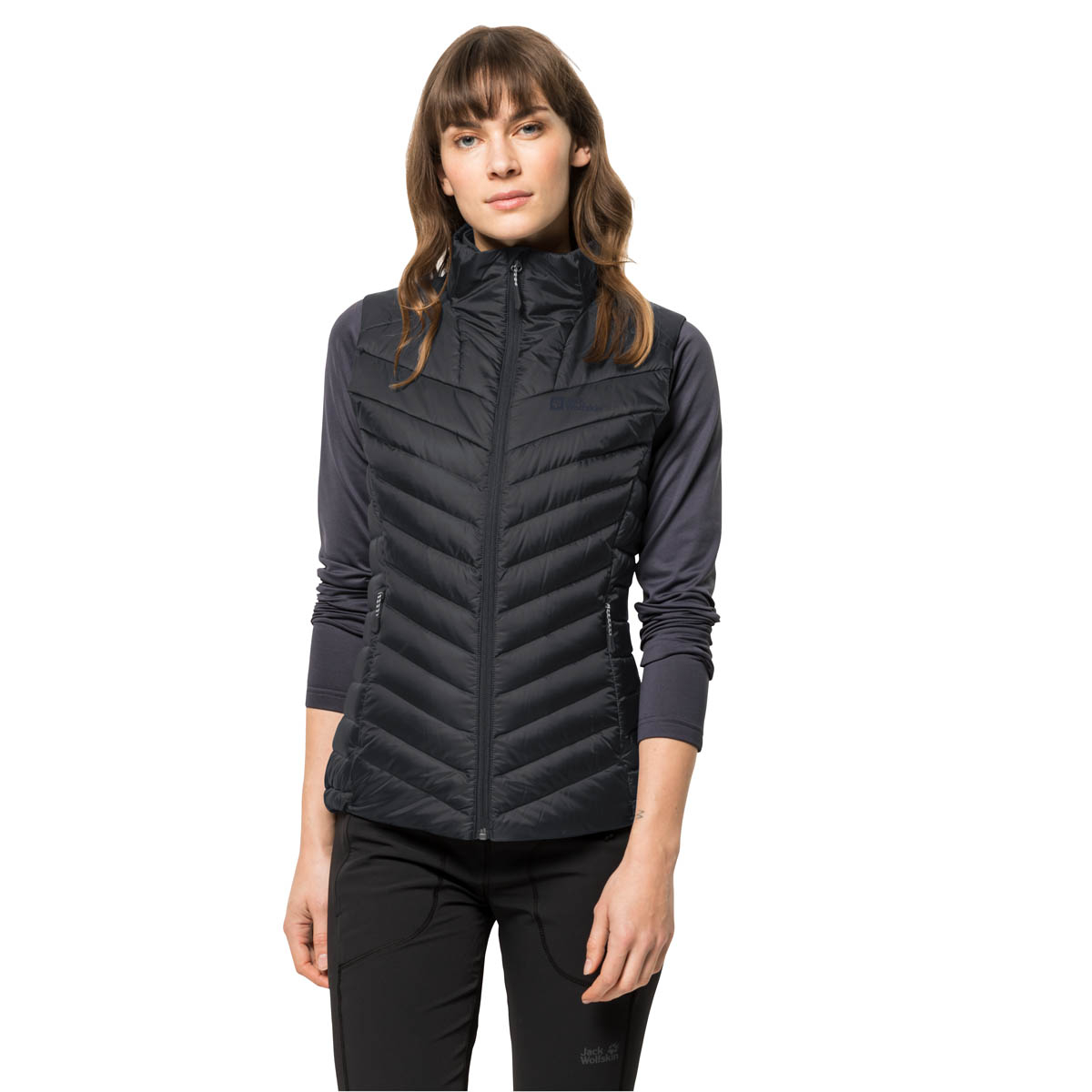 Damska kamizelka puchowa Jack Wolfskin PASSAMANI DOWN VEST W black - XL