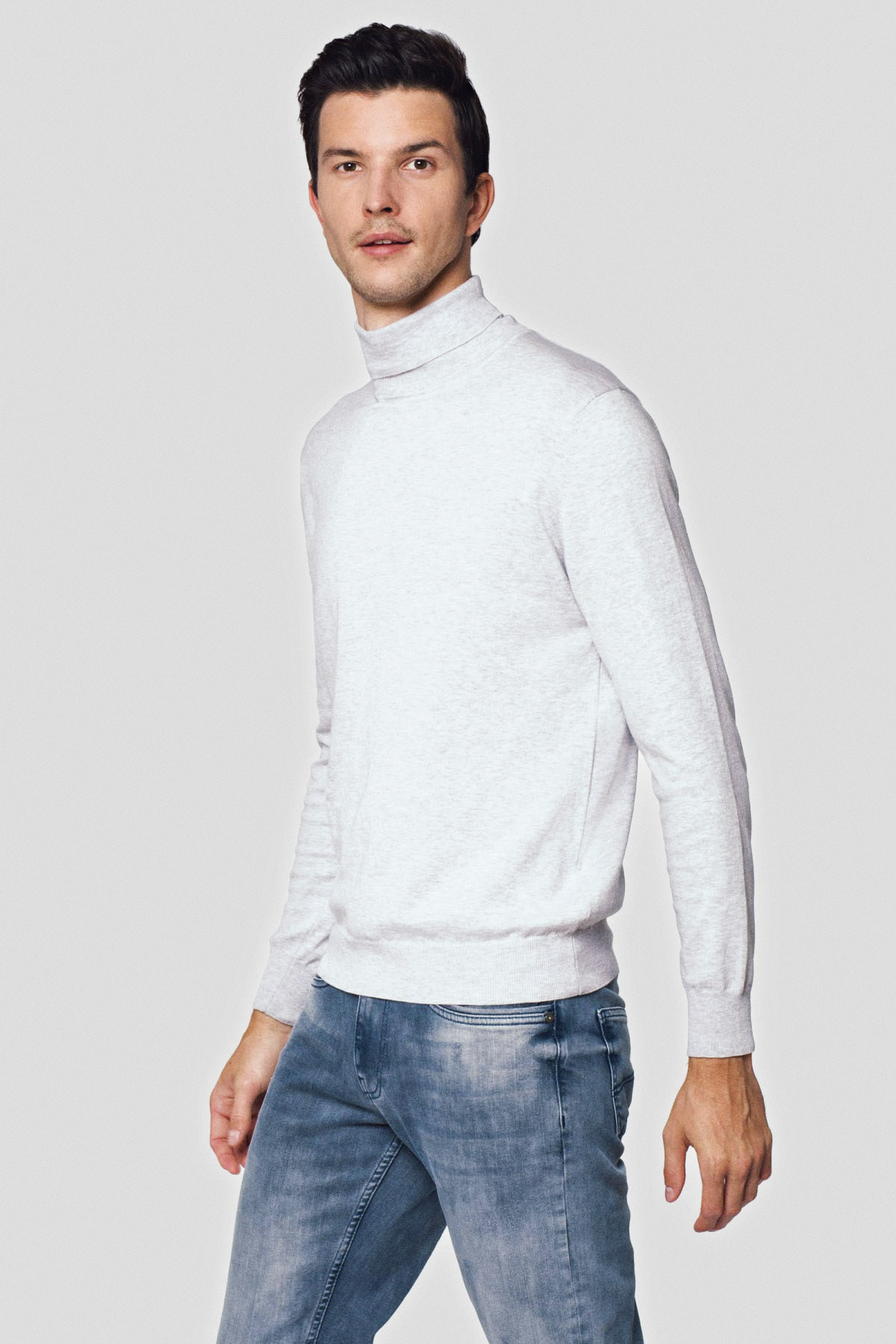 Lancerto Golf Jasnoszary Bawełniany Sterling