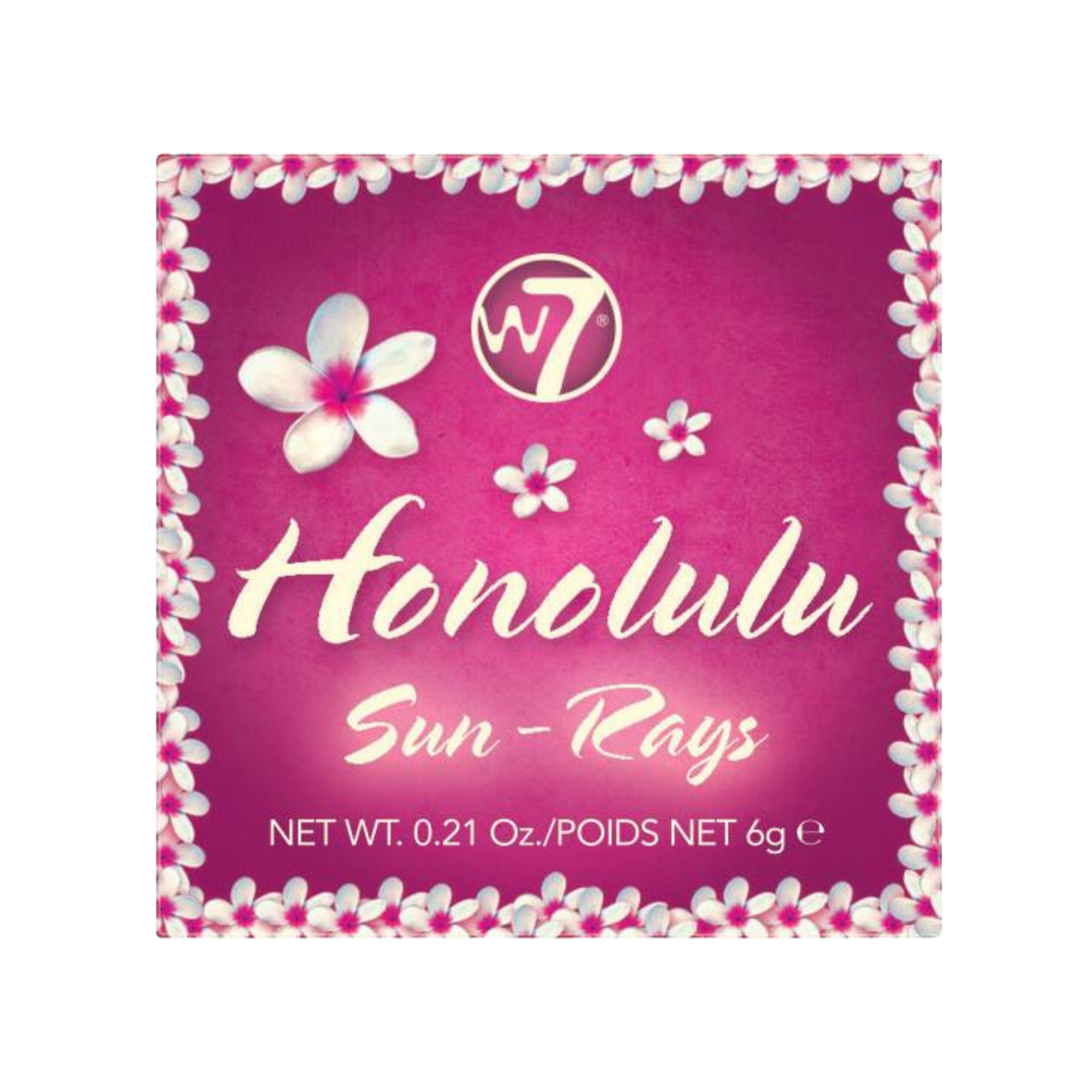W7 Honolulu prasowany bronzer z pędzlem Sun-Rays, 6g