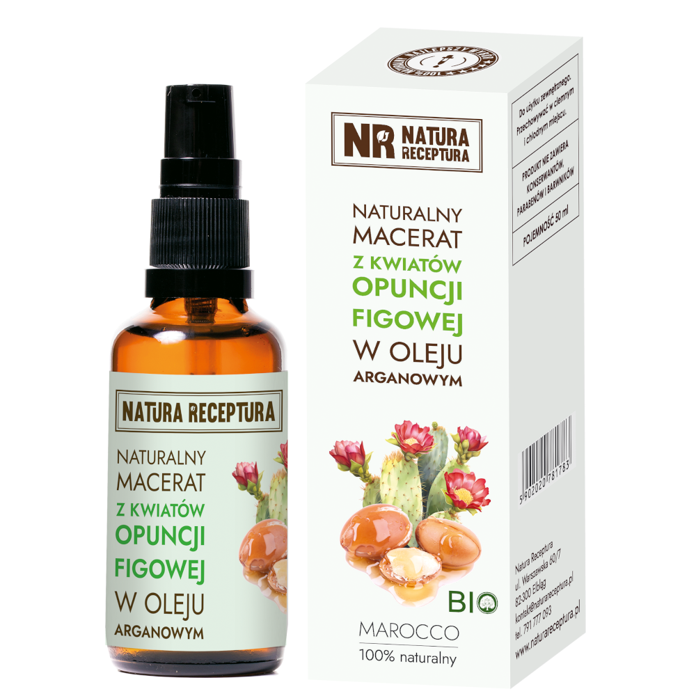 Macerat z kwiatów opuncji figowej w oleju arganowym 50ml (NATURA RECEPTURA)