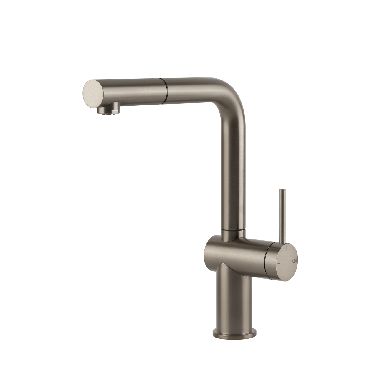 Gessi - Bateria kuchenna Inedito wyciągana wylewka 60433 Finox (Nikiel szczotkowany)