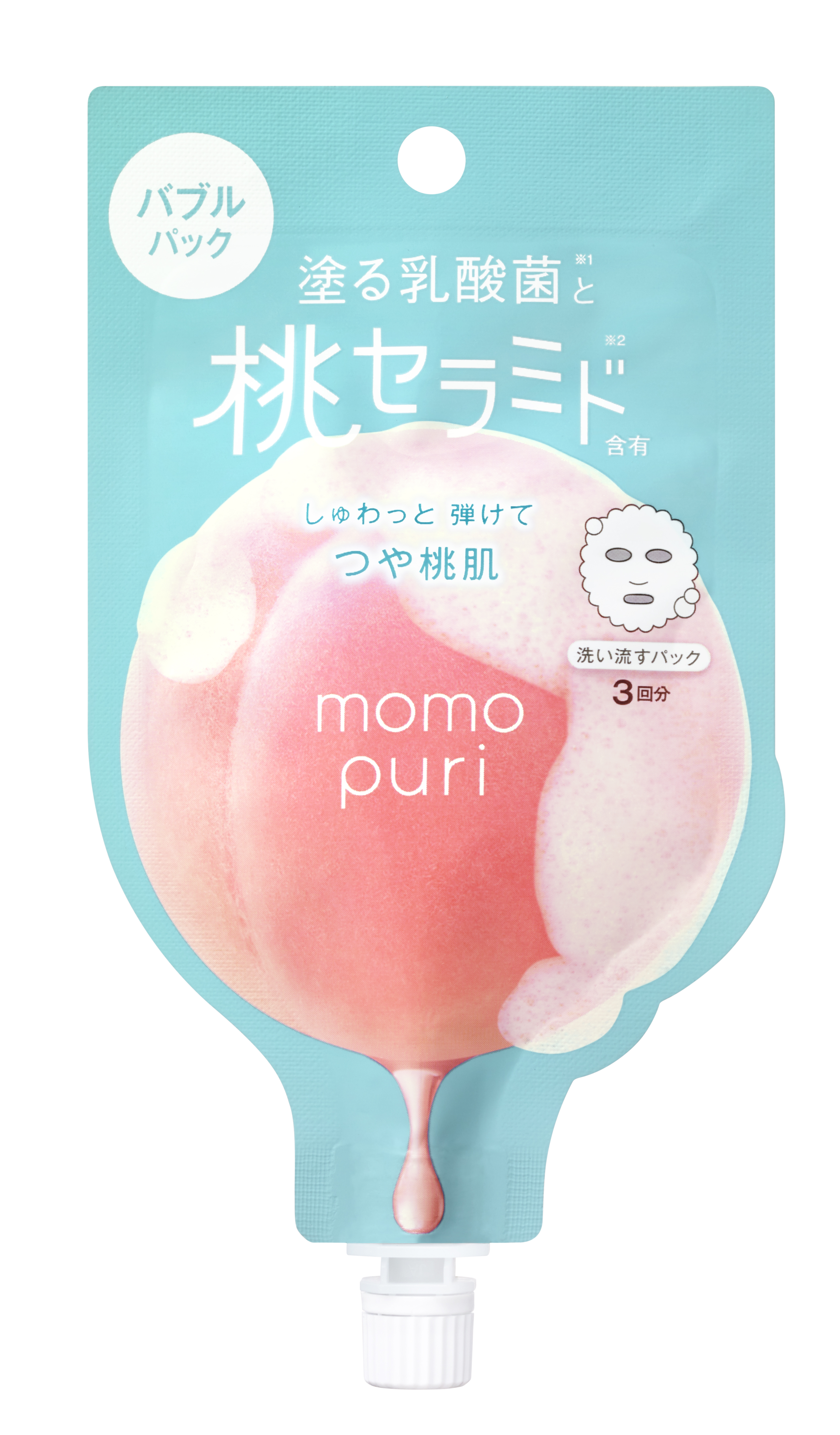 BCL Momo Puri maska bąbelkowa do twarzy, 20 g