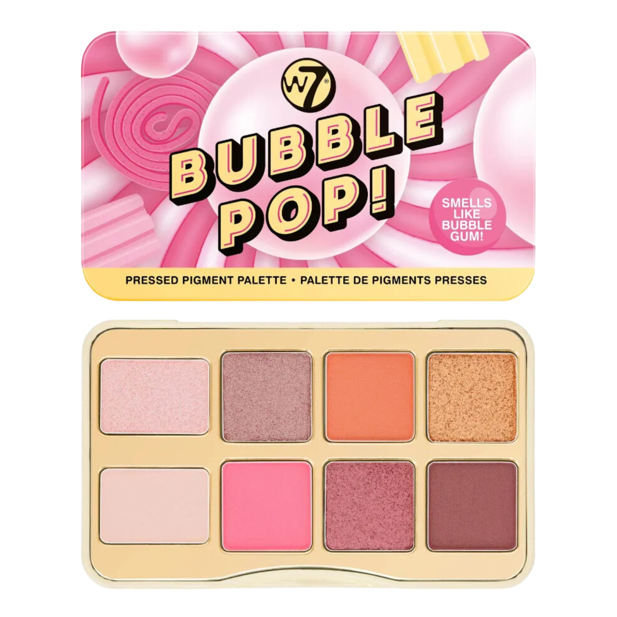 W7 Bubble Pop! paleta prasowanych pigmentów, 8,8 g