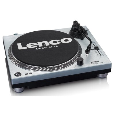 Gramofon LENCO L-3809ME Srebrno-czarny