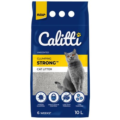 Żwirek dla kota CALITTI Strong Unscented 10 L